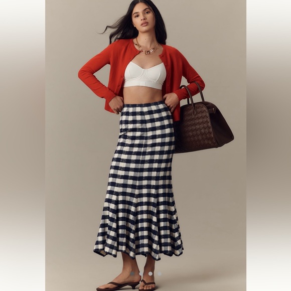 Anthropologie Maeve fit & Flare Maxi Skirt - Picture 2 of 9